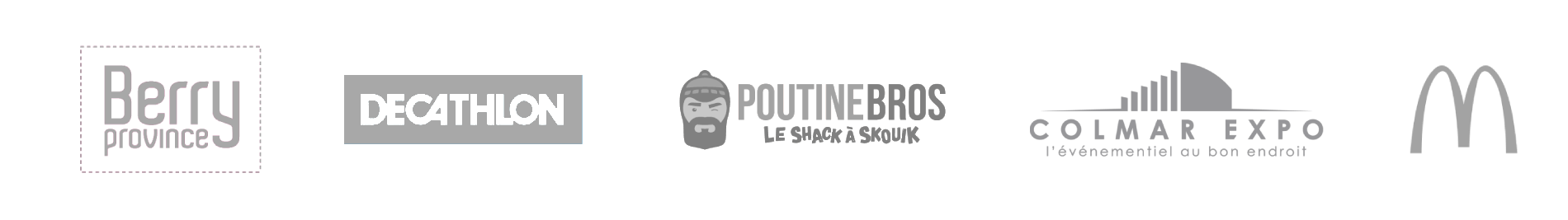 Logos en png des entreprises pour lesquelles WOOW à travaillé